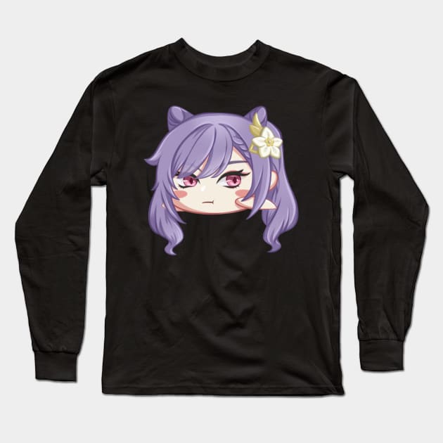 chibi keqing genshin fanart Long Sleeve T-Shirt by moritajung